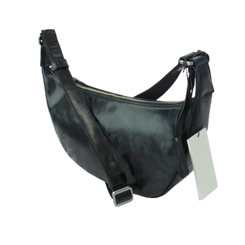 aniary アニアリ 35-03000 C-Film Leather レザー ショルダーバッグ ブラック系【新古品】【未使用】【中古】