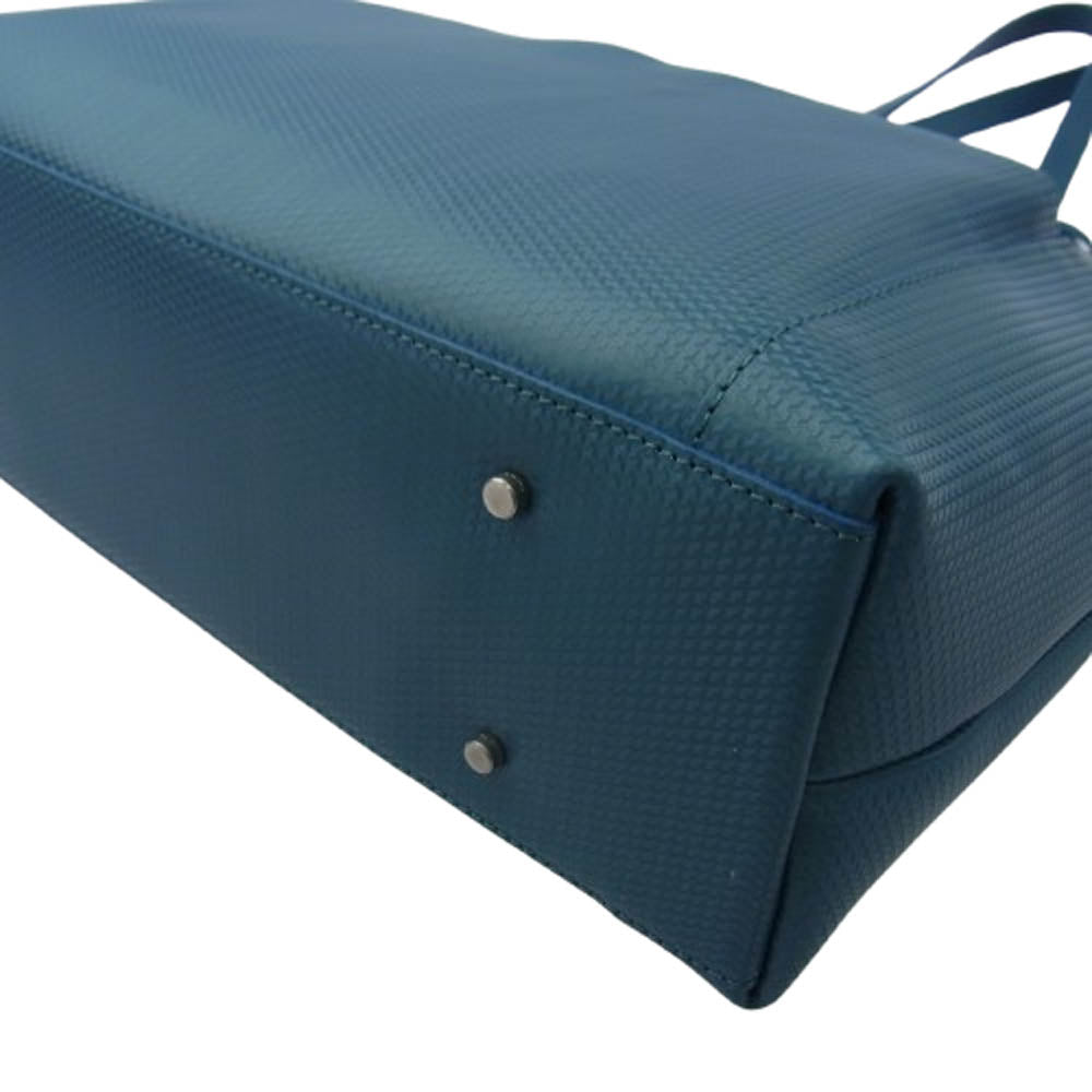 aniary アニアリ 34-02000 G-Film Leather ジーフィルム レザー トートバッグ ライトブルー系【新古品】【未使用】【中古】