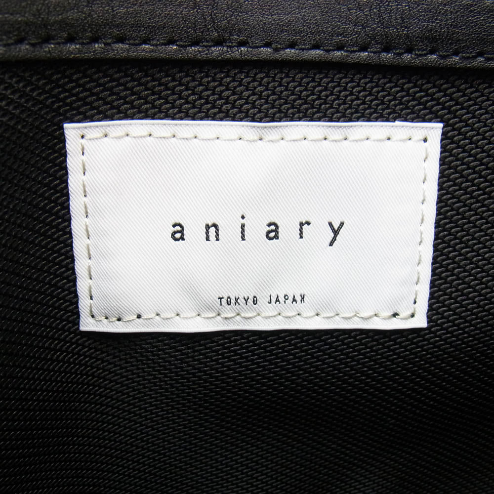 aniary アニアリ 37-02000 Tote レザー トート バッグ ブラック系【新古品】【未使用】【中古】