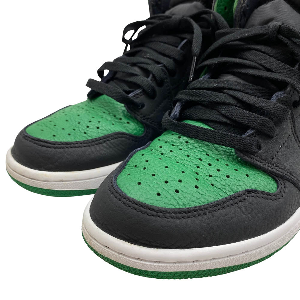 NIKE ナイキ 555088-030 Air Jordan 1 Retro High OG Black Pine Green AJ1 エアジョーダン1 レトロ ハイカットスニーカー ブラック系 グリーン系 27cm【中古】