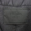 PRADA プラダ ウールライニング ナイロン ステンカラー コート ブラック系 XL【中古】