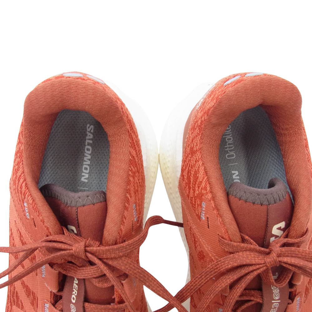 salomon サロモン 478127 AERO GLIDE 3 GRVL エアログライド 3 グラベル スニーカー レッド系 24cm【美品】【中古】