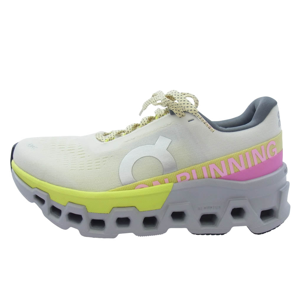 ON オン 3wf30793072 Cloudmonster 2 exclusive クラウドモンスター 2 ランニングシューズ　スニーカー ホワイト系 24cm【極上美品】【中古】
