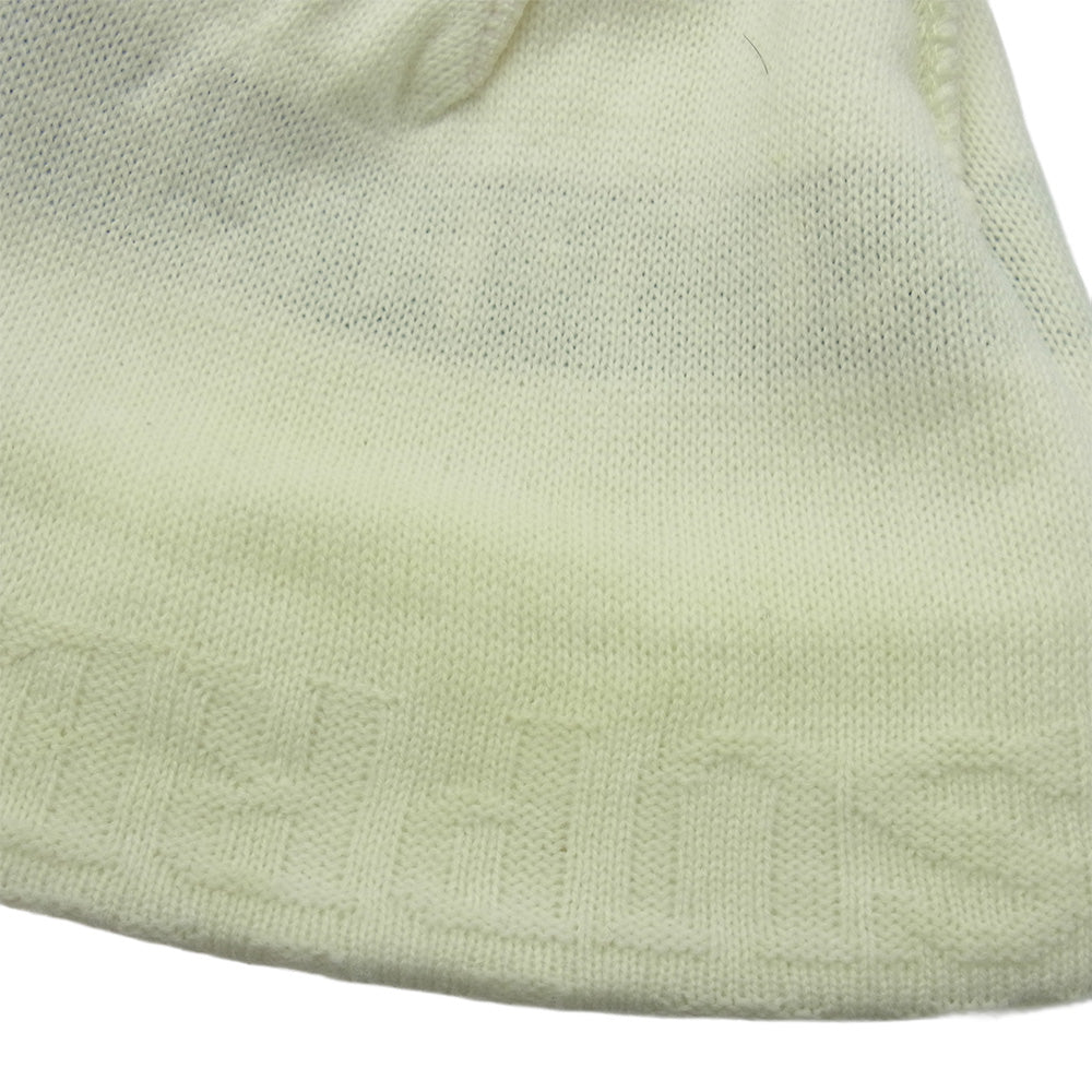 Supreme シュプリーム 14AW Jacquard Logo Beanie ジャガードロゴ ビーニー ニットキャップ 帽子 オフホワイト系【中古】