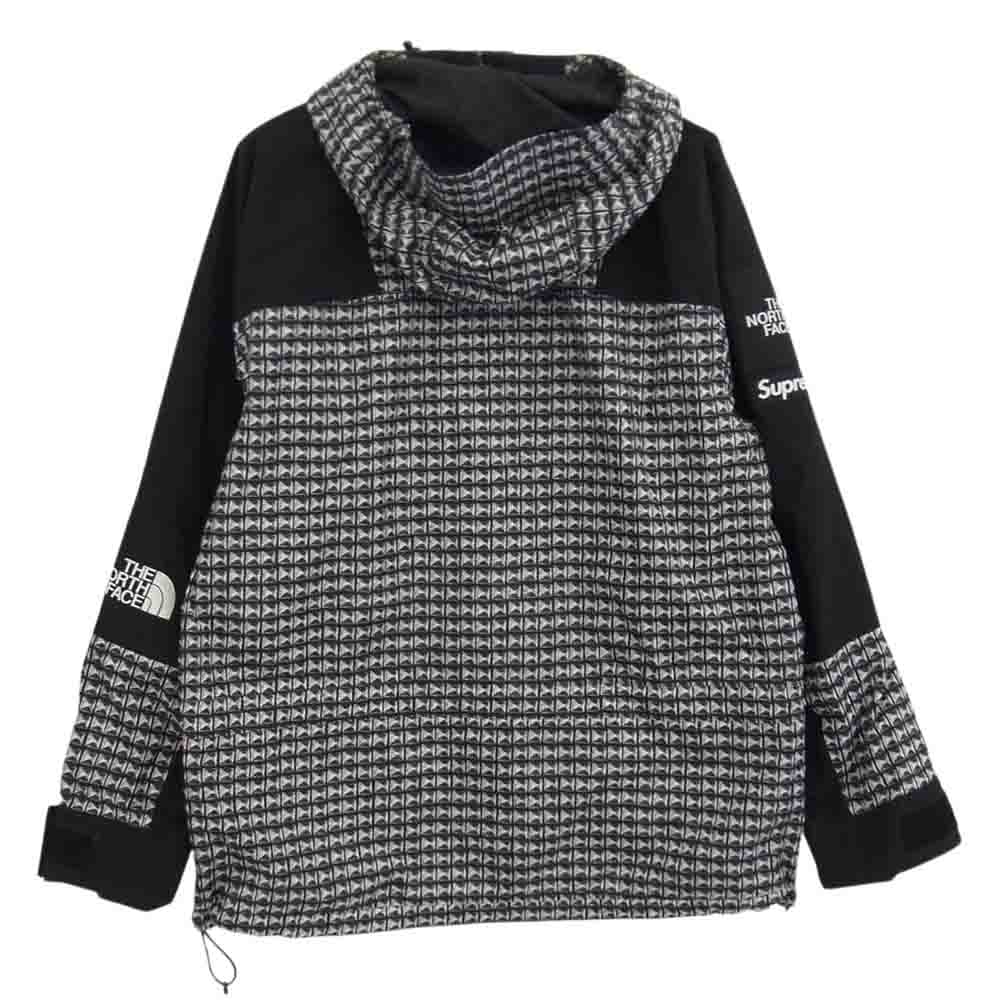 Supreme シュプリーム 21SS NP12103I × THE NORTH FACE ノースフェイス Studded Mountain Light Jacket スタディッドプリント マウンテンパーカー ナイロンジャケット ブラック系 M【中古】