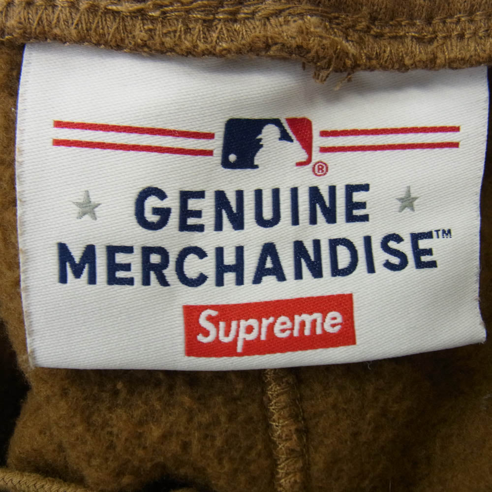 Supreme シュプリーム 22AW × New York Yankees ニューヨーク ヤンキース Kanji Sweatpant カンジ スウェットパンツ ブラウン系 L【中古】