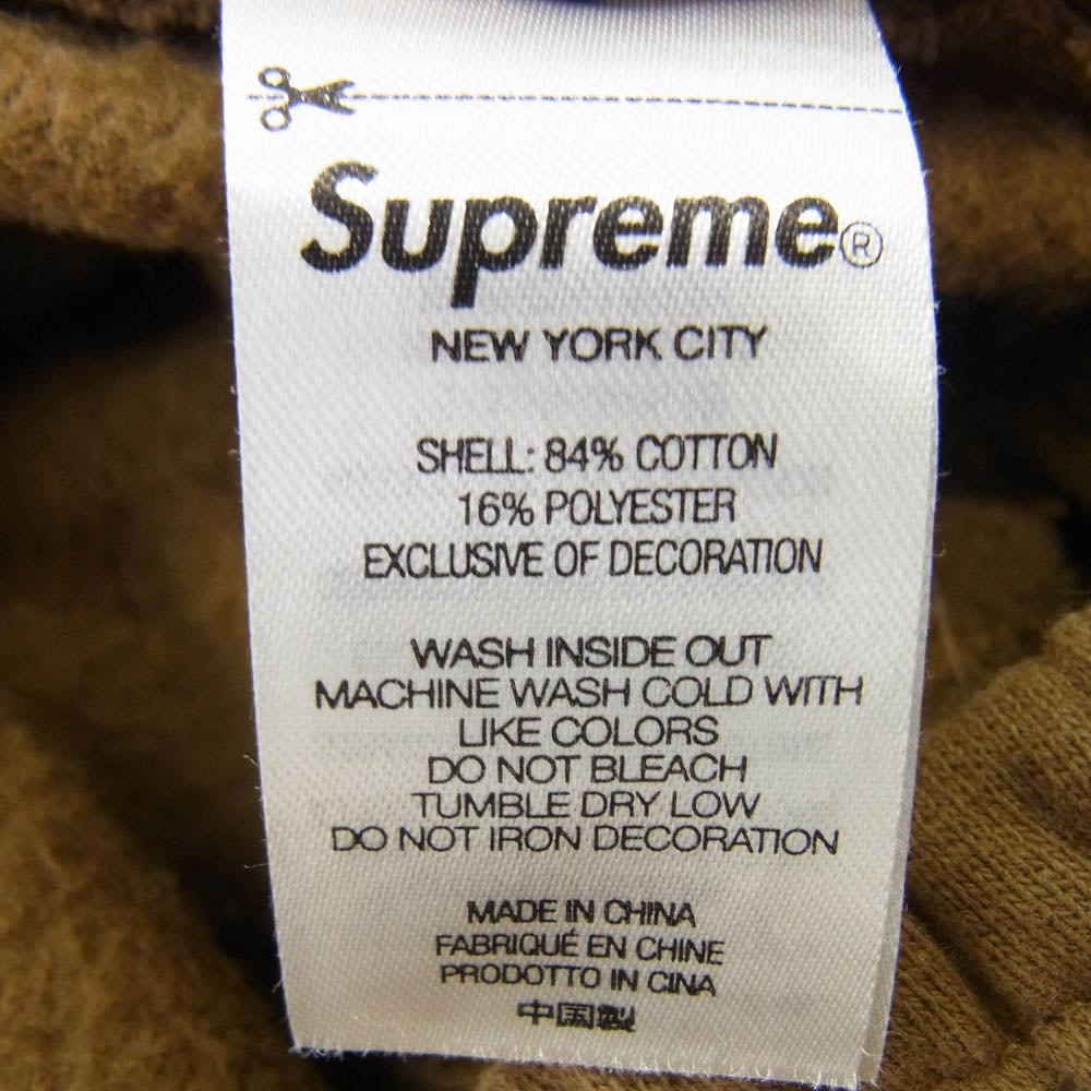 Supreme シュプリーム 22AW × New York Yankees ニューヨーク ヤンキース Kanji Sweatpant カンジ スウェットパンツ ブラウン系 L【中古】