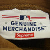 Supreme シュプリーム 22AW × New York Yankees ニューヨーク ヤンキース Kanji Hooded Sweatshirt カンジ フーディー スウェットシャツ プルオーバーパーカー ブラウン系 XL【中古】