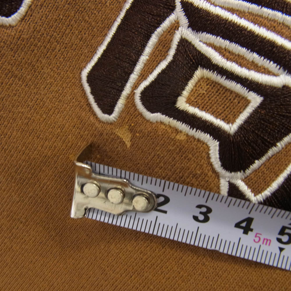 Supreme シュプリーム 22AW × New York Yankees ニューヨーク ヤンキース Kanji Hooded Sweatshirt カンジ フーディー スウェットシャツ プルオーバーパーカー ブラウン系 XL【中古】