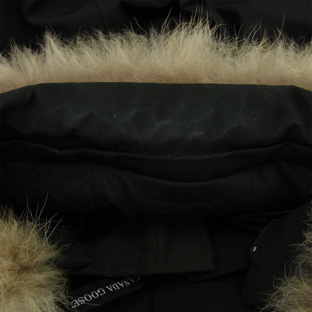 CANADA GOOSE カナダグース 3426MA カナダグースジャパンタグ CHATEAU PARKA シャトー パーカー ファー フーデッド ダウンジャケット ブラック系 XL【中古】