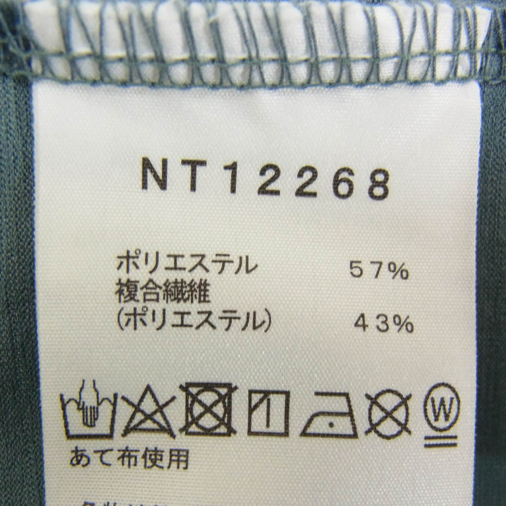 THE NORTH FACE ノースフェイス NT12268 S/S Airy Pocket Tee ショートスリーブエアリーポケットティー 半袖 Tシャツ ターコイズ系 L【中古】