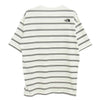 THE NORTH FACE ノースフェイス NT12396 S/S FREE RUN BORDER CREW ショート スリーブ ランボーダー クルー 半袖 ボーダー カットソー Tシャツ ホワイト系 L【中古】