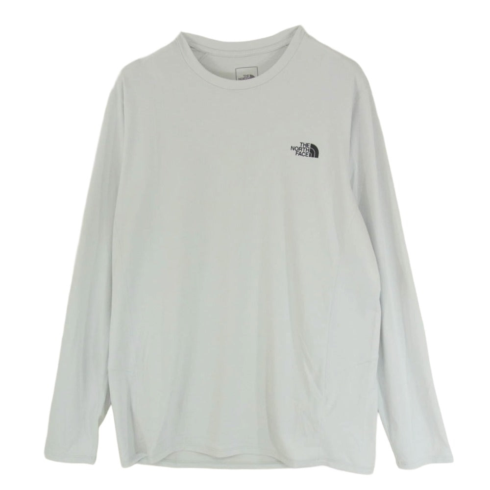 THE NORTH FACE ノースフェイス NT12203 L/S FLASHDRY 3D Crew ロングスリーブ フラッシュ ドライ スリーディークルー 長袖 カットソー ホワイト系 L【中古】
