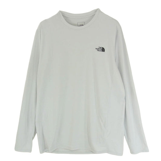 THE NORTH FACE ノースフェイス NT12203 L/S FLASHDRY 3D Crew ロングスリーブ フラッシュ ドライ スリーディークルー 長袖 カットソー ホワイト系 L【中古】