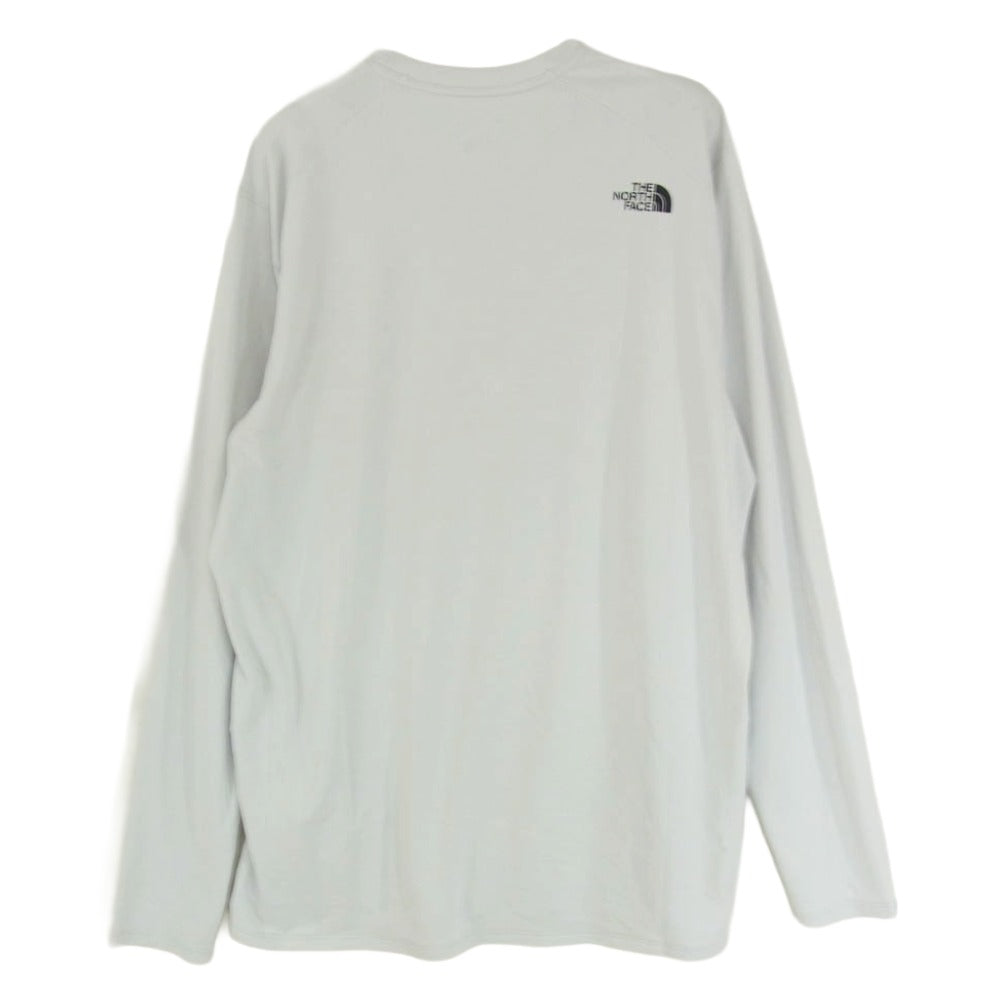 THE NORTH FACE ノースフェイス NT12203 L/S FLASHDRY 3D Crew ロングスリーブ フラッシュ ドライ スリーディークルー 長袖 カットソー ホワイト系 L【中古】