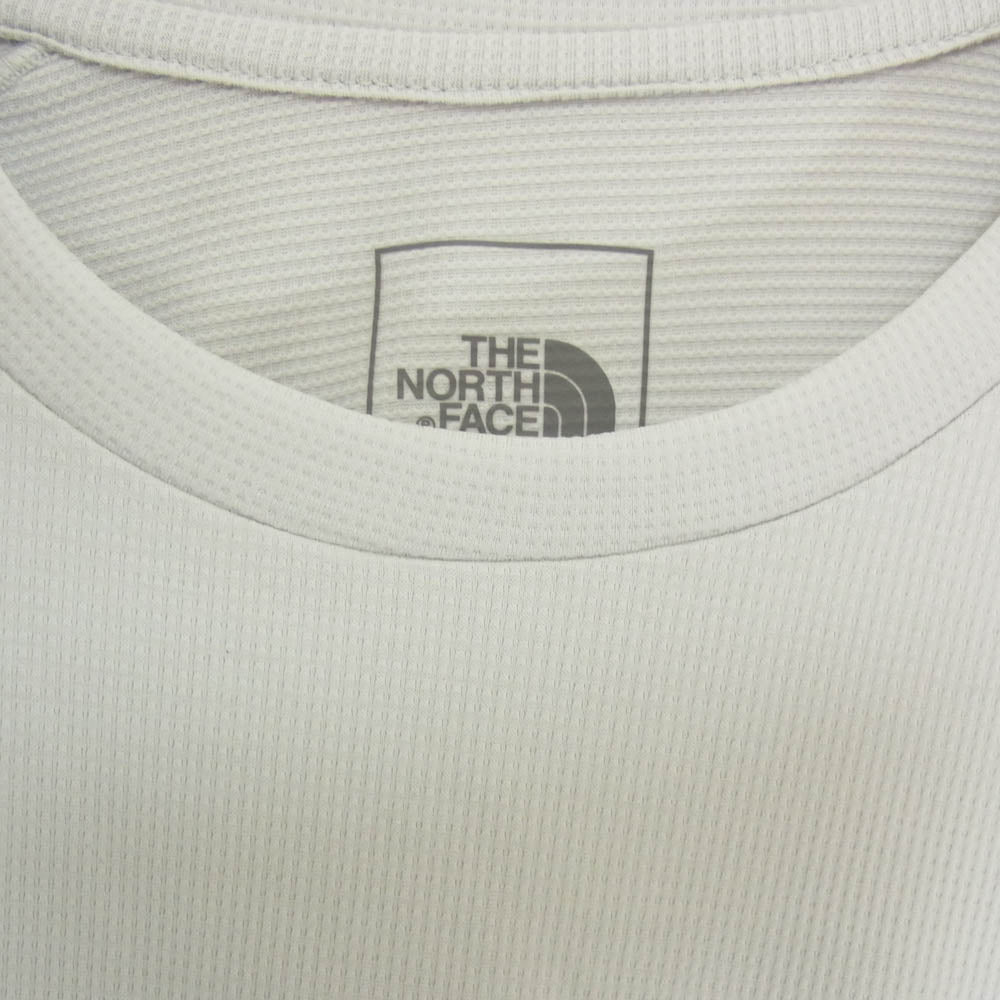 THE NORTH FACE ノースフェイス NT12203 L/S FLASHDRY 3D Crew ロングスリーブ フラッシュ ドライ スリーディークルー 長袖 カットソー ホワイト系 L【中古】