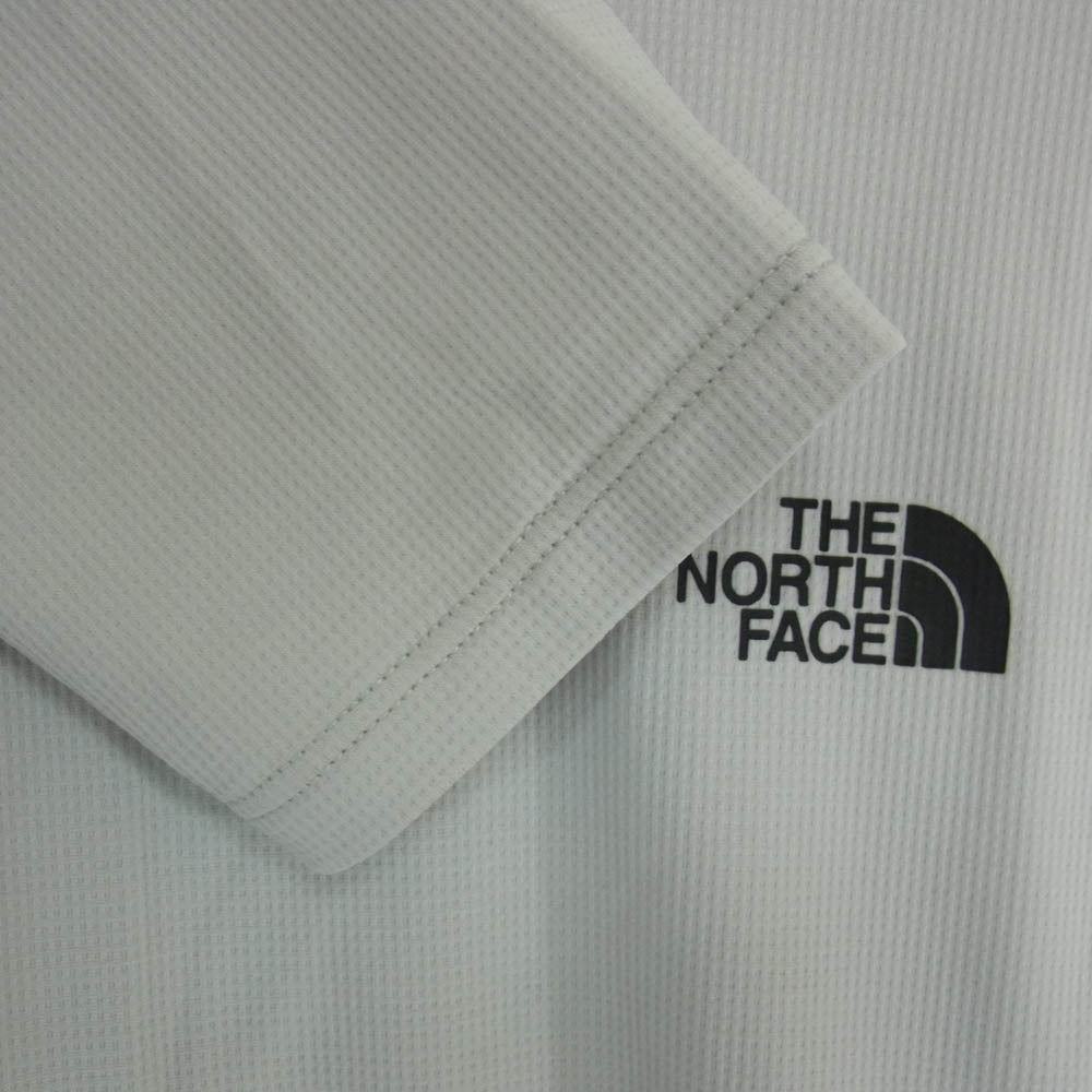 THE NORTH FACE ノースフェイス NT12203 L/S FLASHDRY 3D Crew ロングスリーブ フラッシュ ドライ スリーディークルー 長袖 カットソー ホワイト系 L【中古】