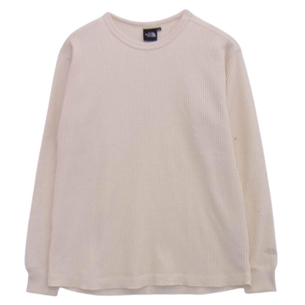 THE NORTH FACE ノースフェイス NT62032 L/S Warm Waffle Crew ロングスリーブウォームワッフルクルー 長袖 サーマル カットソー オフホワイト系 L【中古】