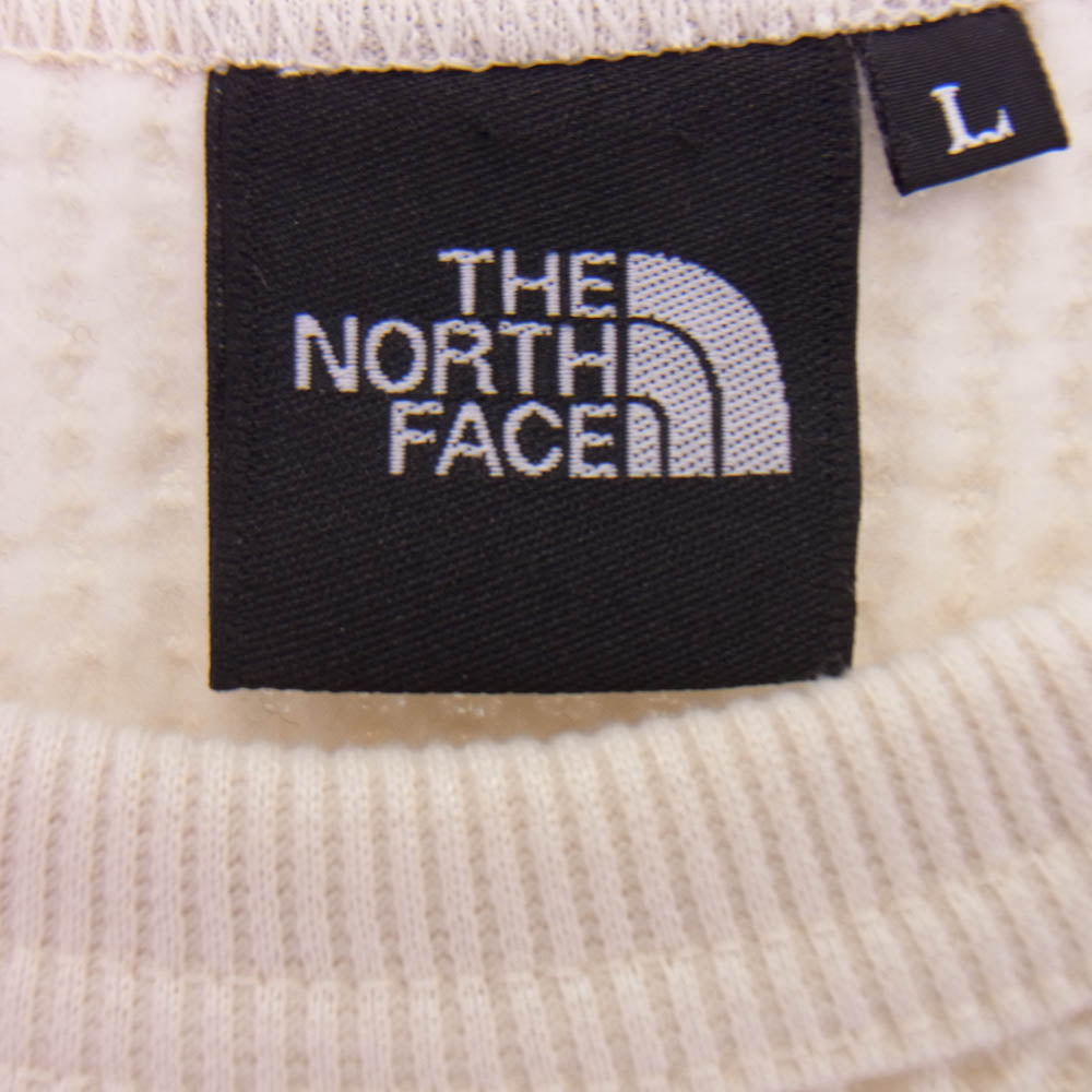 THE NORTH FACE ノースフェイス NT62032 L/S Warm Waffle Crew ロングスリーブウォームワッフルクルー 長袖 サーマル カットソー オフホワイト系 L【中古】