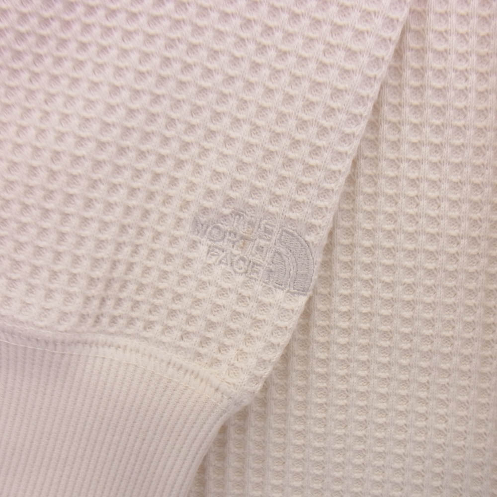 THE NORTH FACE ノースフェイス NT62032 L/S Warm Waffle Crew ロングスリーブウォームワッフルクルー 長袖 サーマル カットソー オフホワイト系 L【中古】