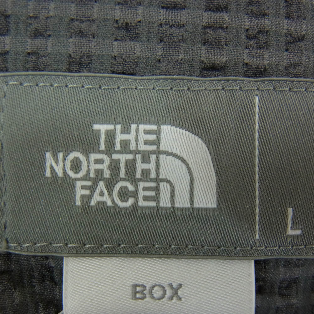 THE NORTH FACE ノースフェイス NR22160 S/S Seersucker Vent Mesh Shirt ショートスリーブシアサッカーベントメッシュシャツ グレー系 L【美品】【中古】