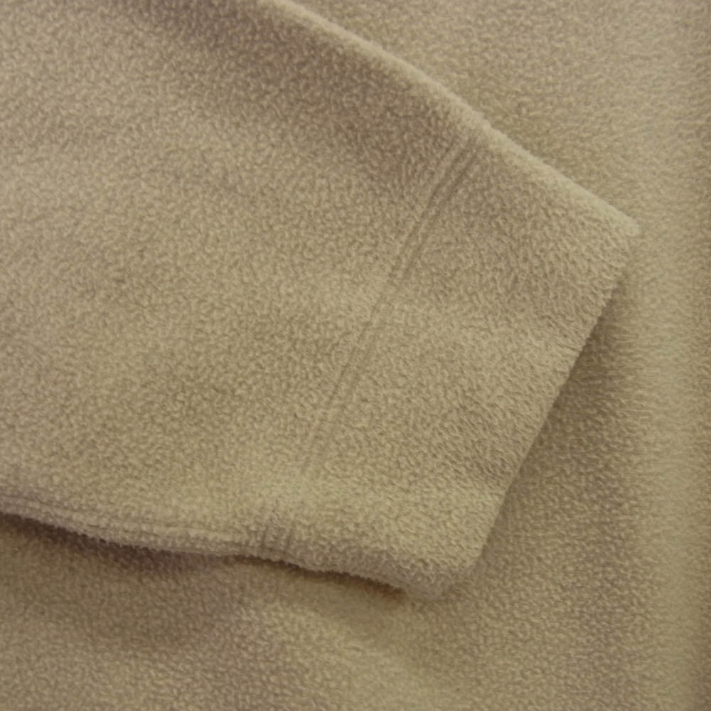 THE NORTH FACE ノースフェイス NL72231 Micro Fleece CREW マイクロフリースクルー ロゴ刺繍 ベージュ系 L【中古】
