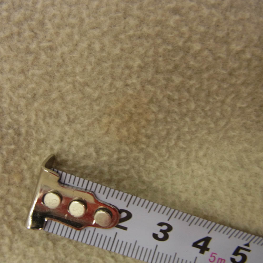 THE NORTH FACE ノースフェイス NL72231 Micro Fleece CREW マイクロフリースクルー ロゴ刺繍 ベージュ系 L【中古】