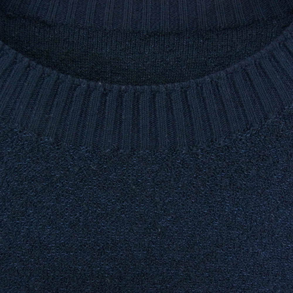 THE NORTH FACE ノースフェイス NT62296 Comfortive Wool Trainer コンフォーティブウール トレーナー ロゴ刺繍 ネイビー系 L【中古】