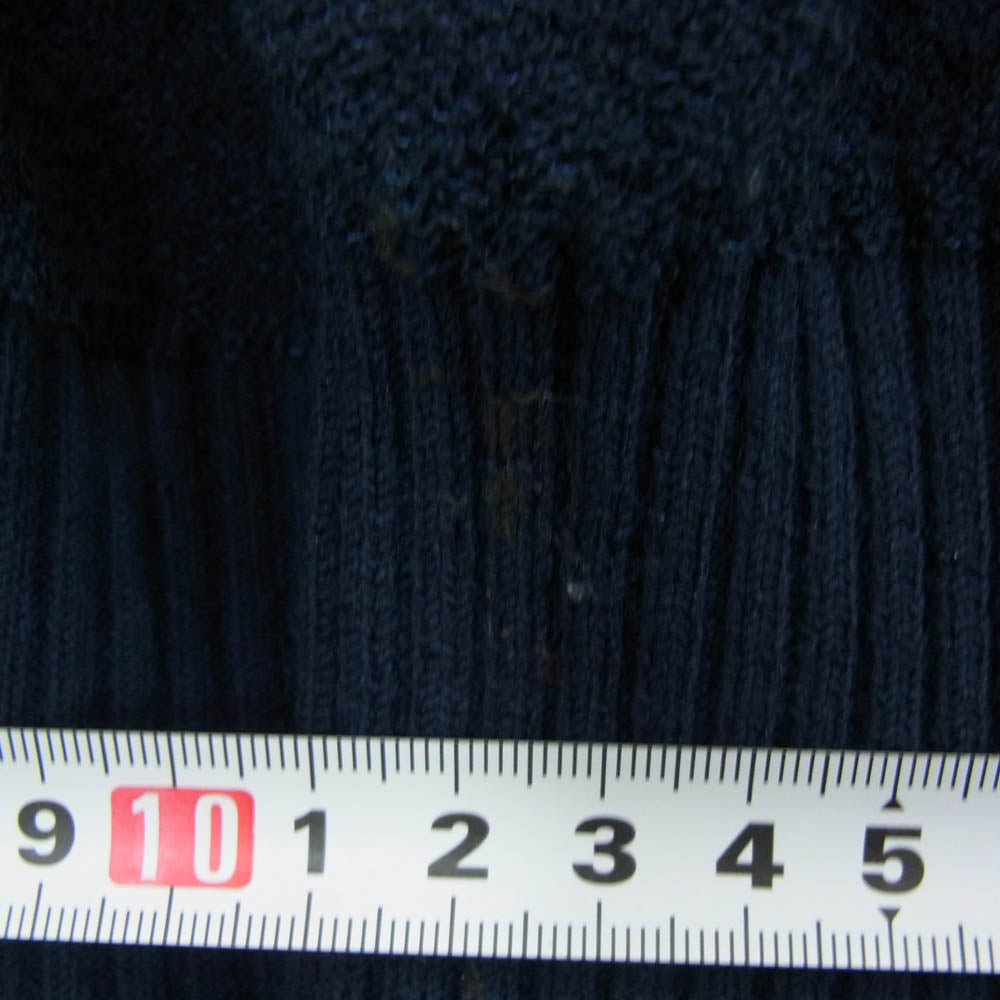 THE NORTH FACE ノースフェイス NT62296 Comfortive Wool Trainer コンフォーティブウール トレーナー ロゴ刺繍 ネイビー系 L【中古】