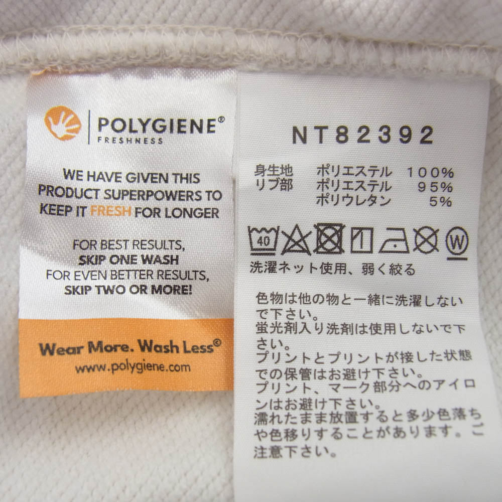 THE NORTH FACE ノースフェイス NT82392 Recycled Polyester Pile Knit Recycled Polyester Pile Knit ロゴ プリント クルーネック スウェット ホワイト系 L【中古】