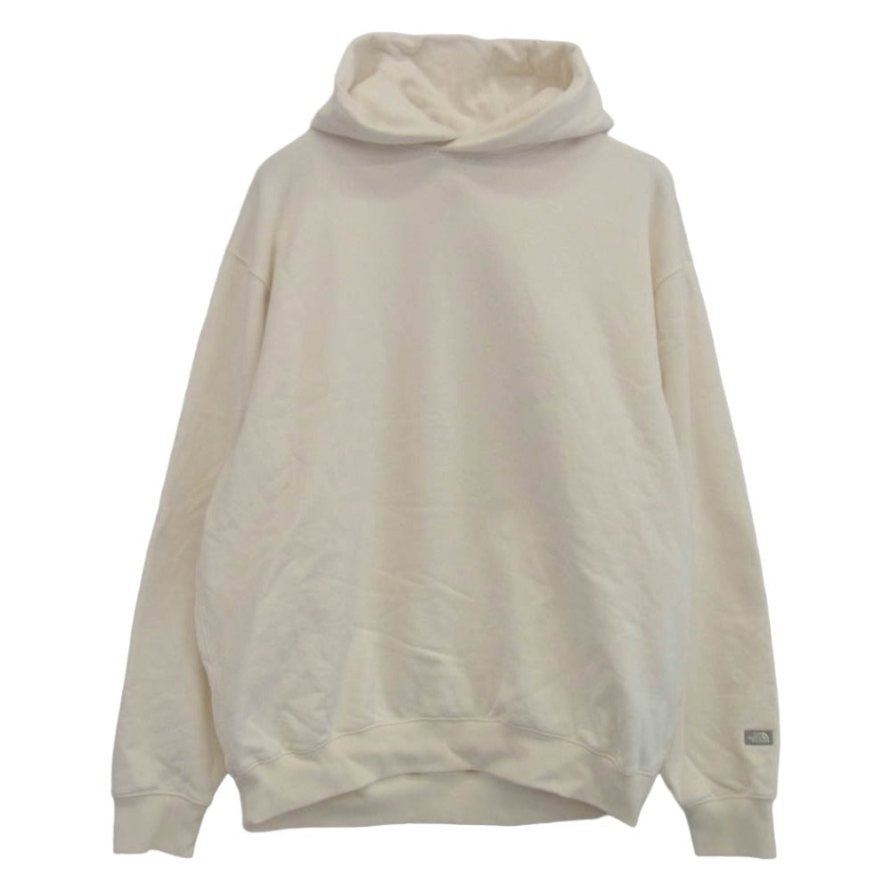 THE NORTH FACE ノースフェイス NT62360 Rock Steady Hoodie ロックステディフーディ 袖 ボックスロゴ 刺繍 スウェット パーカー ホワイト系 L【中古】