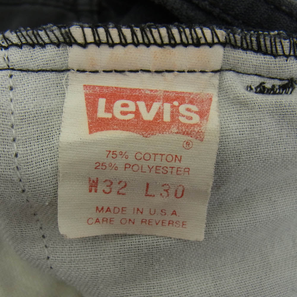 Levi's リーバイス USA製 80s ボタン裏刻印206 519 コーデュロイ パンツ グレー グレー系 W-32 L-30【中古】