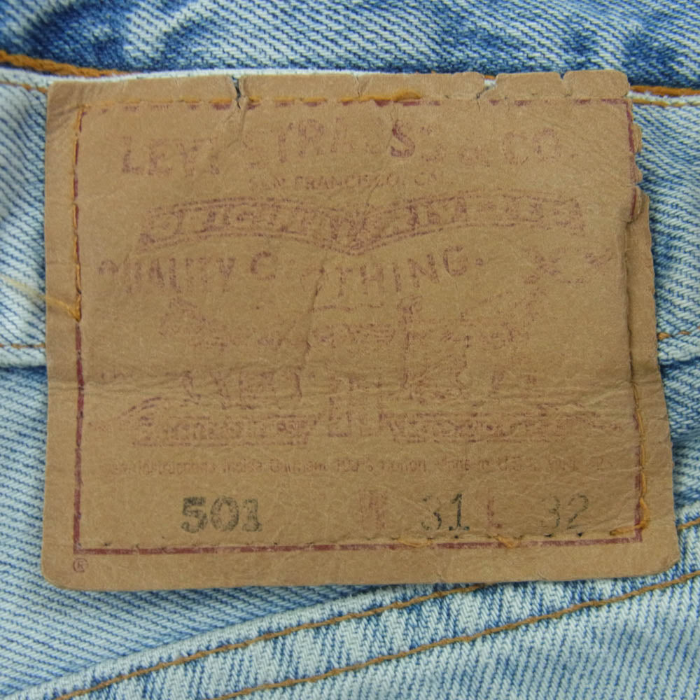 Levi's リーバイス USA製 501 90s スモールe デニム パンツ コットン インディゴブルー系 W31 L32【中古】