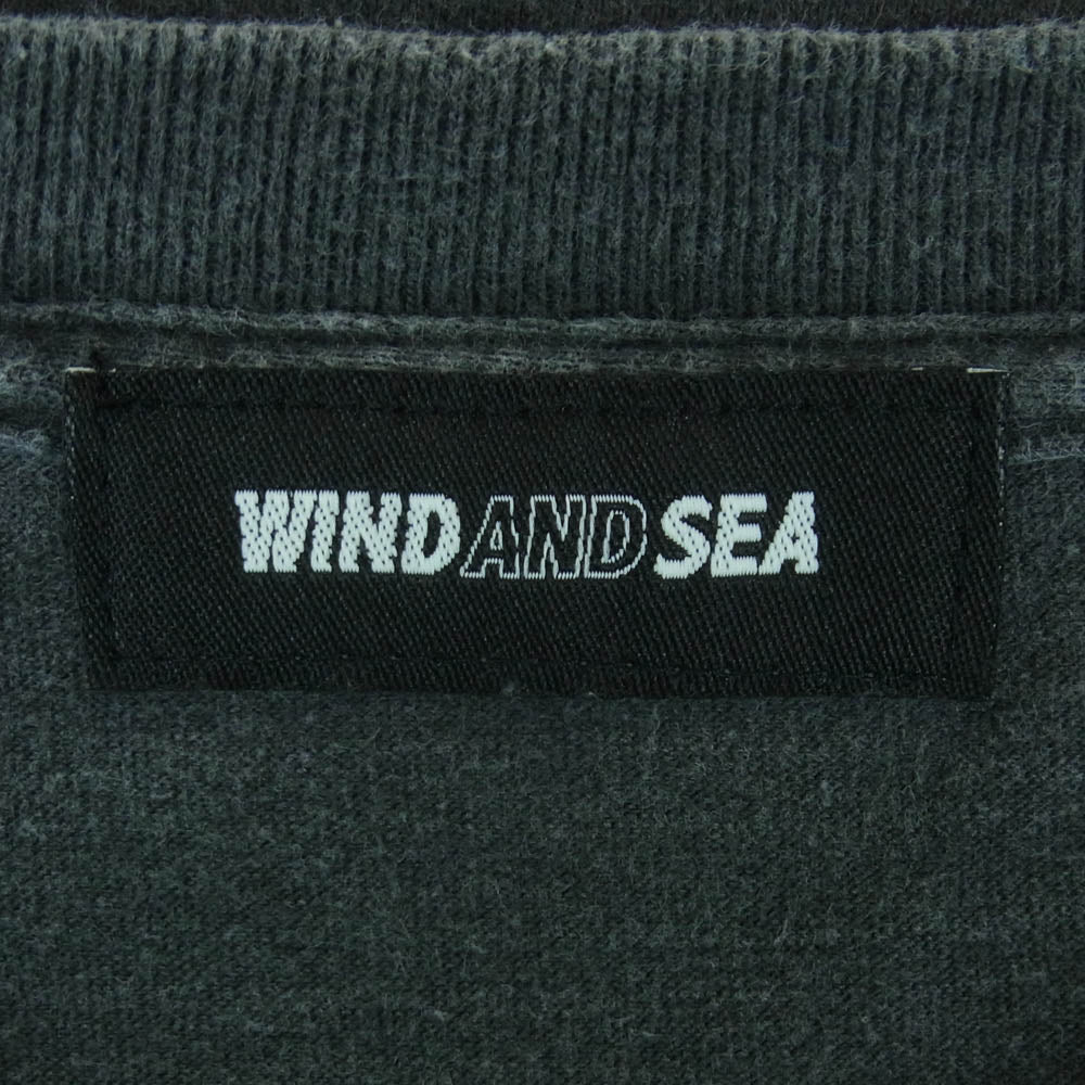 WIND AND SEA ウィンダンシー 25SS WDS-O-NVN-25-Q4-01 NIRVANA SMILEY S/S TEE ニルヴァーナ スマイリー 半袖 Tシャツ ダークグレー系 BLACK S【中古】