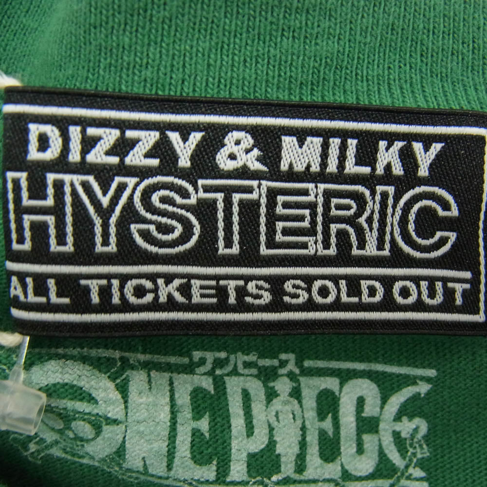 HYSTERIC GLAMOUR ヒステリックグラマー 25AW 02253CT15260 ONE PIECE Nami Flying V T-Shirt ワンピース ナミ フライングV 半袖Tシャツ グリーン系 S【極上美品】【中古】