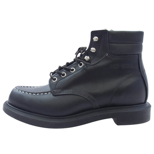 RED WING レッドウィング 8133 SUPERSOLE 6' MOC-TOE スーパーソール 6インチ モックトゥ ブーツ ブラック系 26cm【美品】【中古】