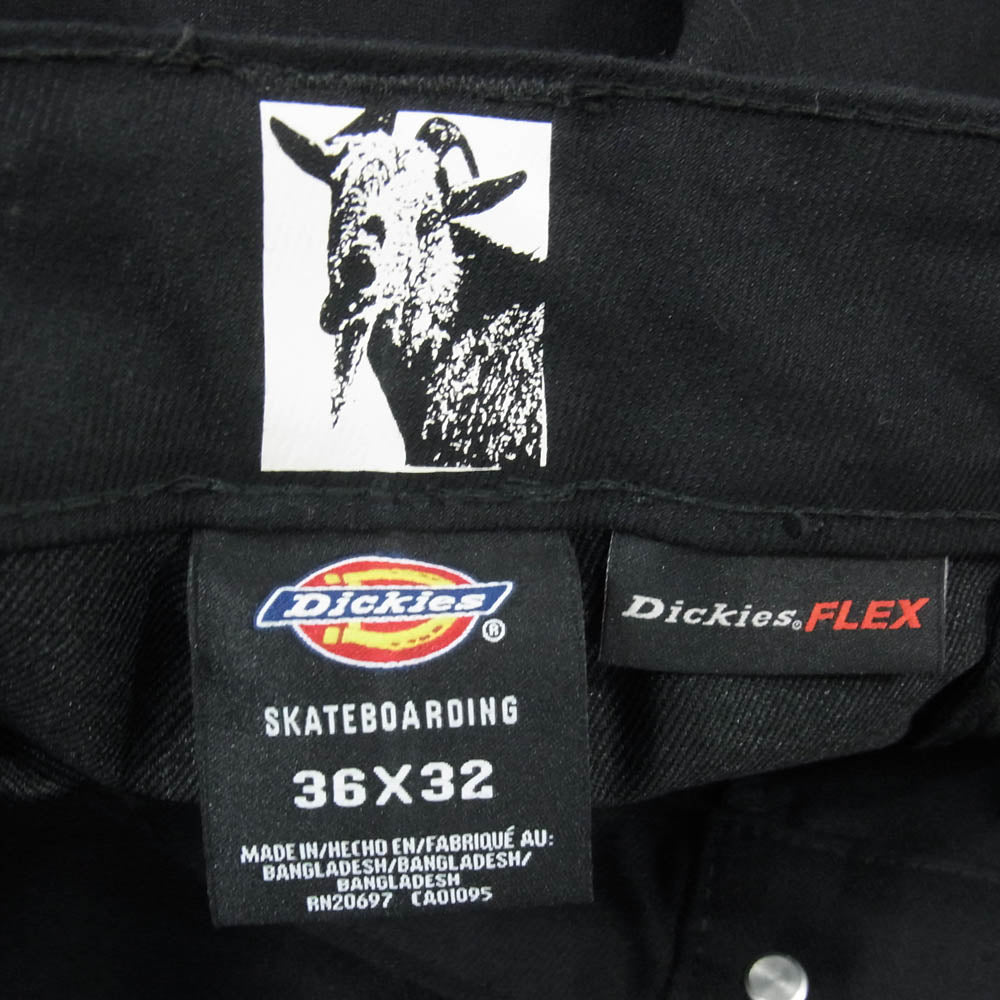 Dickies ディッキーズ DK0A8671 SKATEBOARDING Mike Anderson Flex Twill Pants フレックス ツイル ワーク パンツ ブラック系 36X32 【中古】