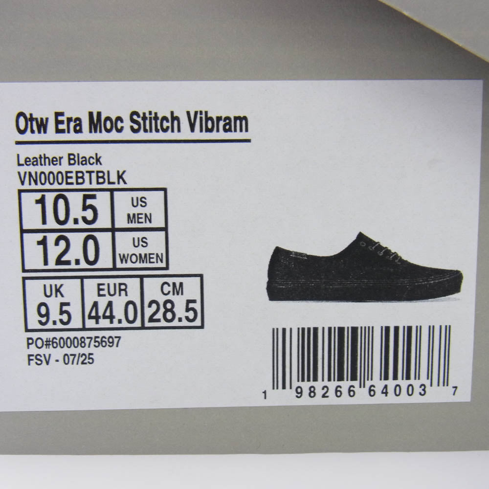 VANS バンズ OTW Era Moc Stitch Vibram エラ モック ステッチ ビブラム スニーカー ブラック系 28.5cm【美品】【中古】
