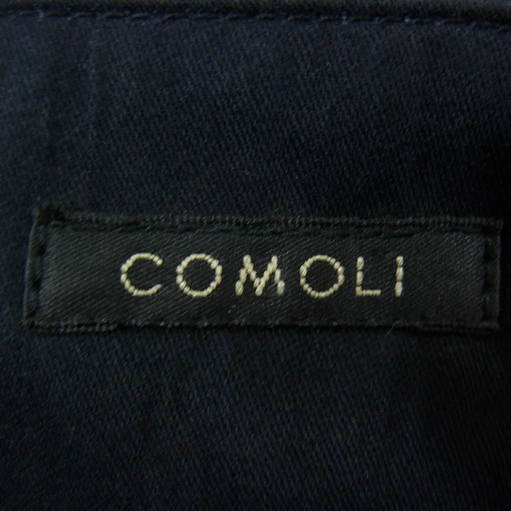 COMOLI コモリ 24SS Z01-03017 POST WORK TWILL PANTS ポスト ワークツイル パンツ ブラック系 4【中古】