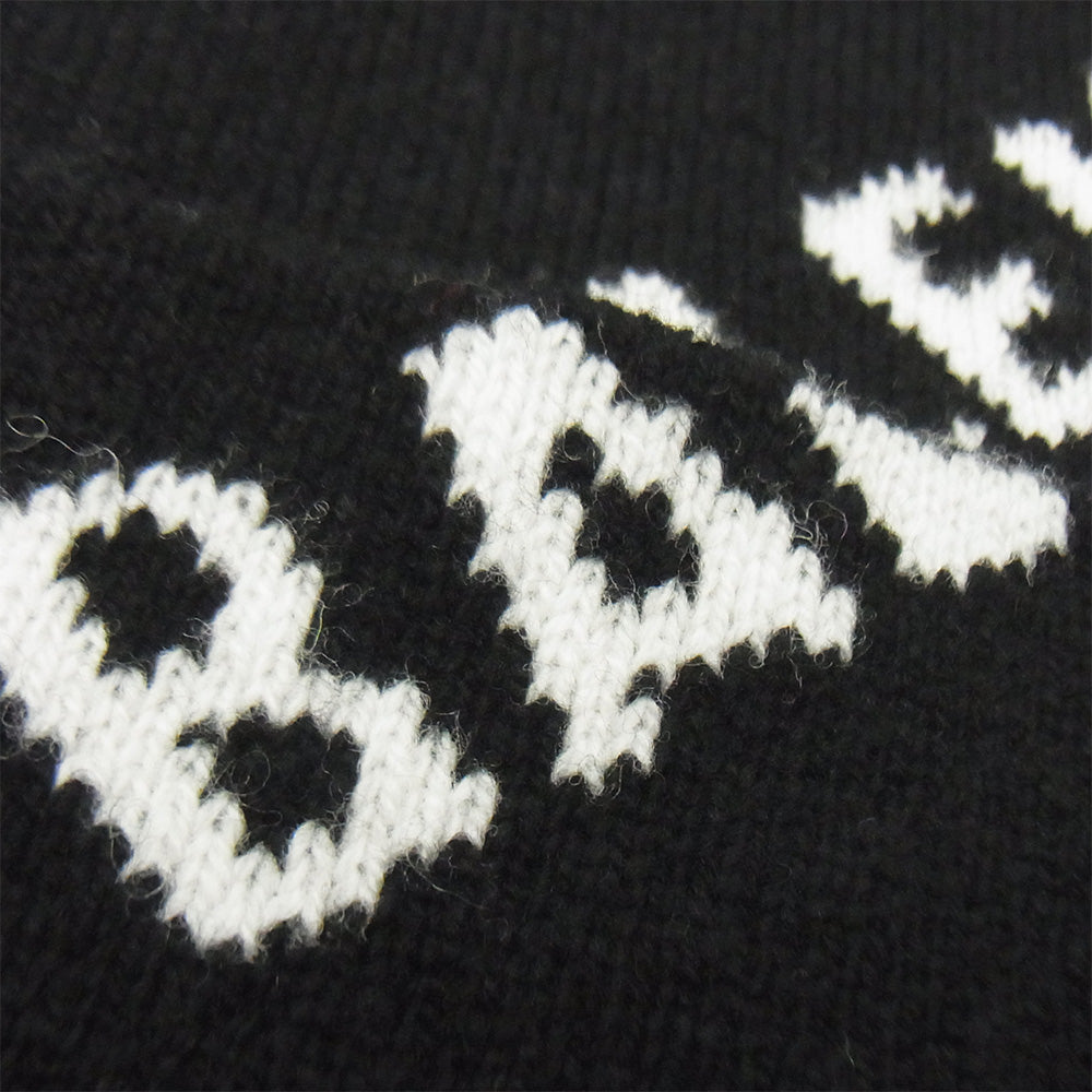 BALENCIAGA バレンシアガ 558950 T1471 Allover Logo Beanie ARCHETYPE SINCE2017 オールオーバー ロゴ総柄 ニットキャップ ビーニー 帽子 ブラック系 55/61【中古】