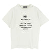 BALENCIAGA バレンシアガ 661705 TKVF1 Hi MY NAME IS デストロイ加工 ダメージ加工 半袖 Tシャツ カットソー ホワイト系 M【中古】