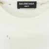 BALENCIAGA バレンシアガ 661705 TKVF1 Hi MY NAME IS デストロイ加工 ダメージ加工 半袖 Tシャツ カットソー ホワイト系 M【中古】