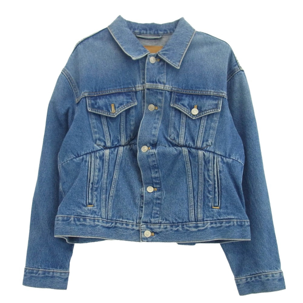 BALENCIAGA バレンシアガ 446443 TSB06 Swing Denim Jacket ARCHETYPE SINCE2016AW 再構築 スウィング デニム ジャケット インディゴブルー系 36【中古】