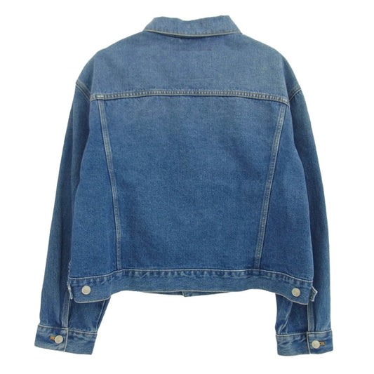BALENCIAGA バレンシアガ 446443 TSB06 Swing Denim Jacket ARCHETYPE SINCE2016AW 再構築 スウィング デニム ジャケット インディゴブルー系 36【中古】