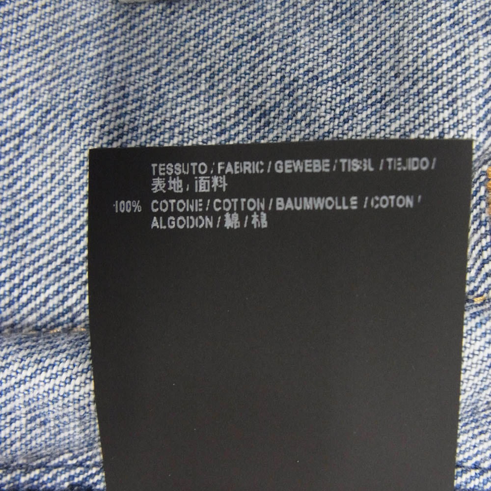 BALENCIAGA バレンシアガ 446443 TSB06 Swing Denim Jacket ARCHETYPE SINCE2016AW 再構築 スウィング デニム ジャケット インディゴブルー系 36【中古】