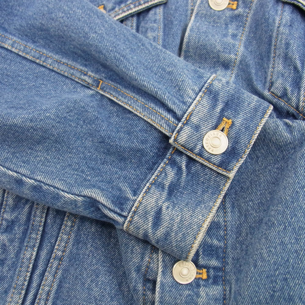 BALENCIAGA バレンシアガ 446443 TSB06 Swing Denim Jacket ARCHETYPE SINCE2016AW 再構築 スウィング デニム ジャケット インディゴブルー系 36【中古】