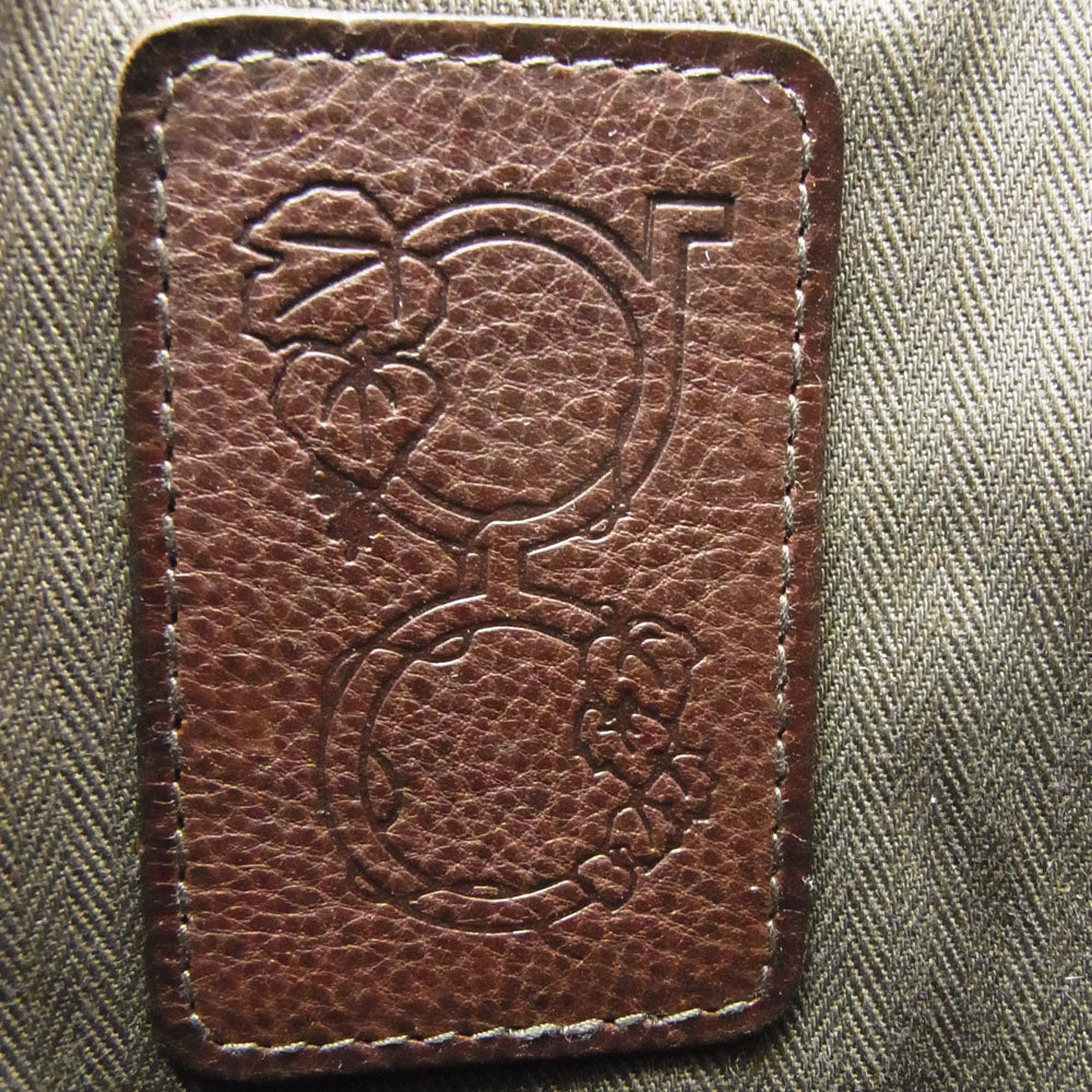 genten ゲンテン スペシャル カット ワーク レザー 2way ショルダー バッグ ワインレッド系 表記なし【美品】【中古】