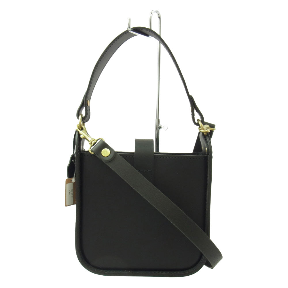 HERZ ヘルツ BE-2510 Begin ビギン 2way レザーハンド バッグ ブラック系【極上美品】【中古】