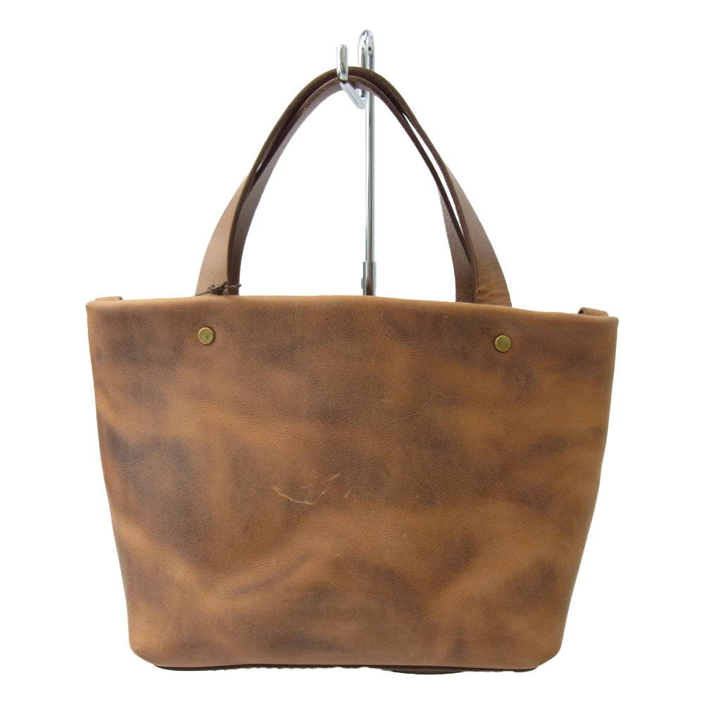 HERZ ヘルツ T-3 50周年記念 フツウ トート レザー バッグ ライトブラウン系 表記なし【美品】【中古】