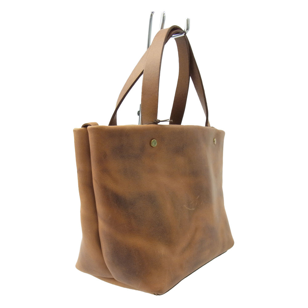 HERZ ヘルツ T-3 50周年記念 フツウ トート レザー バッグ ライトブラウン系 表記なし【美品】【中古】